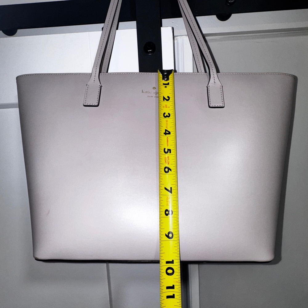 Kate Spade New York Tote Bag Handbag Shoulder Bag Purse Grey Lilac $329 - Picture 8 of 11